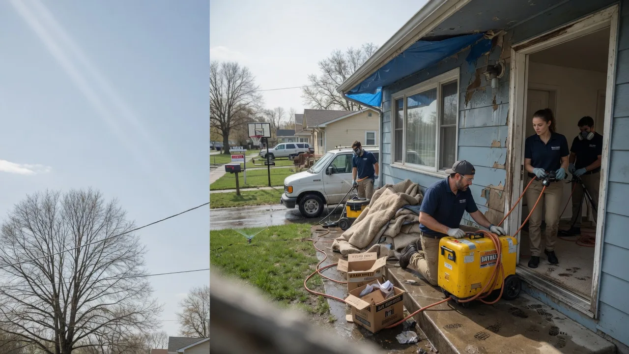 Basement Flood Cleanup in Linden, IN near me